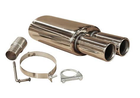 universal stainless steel exhaust back box|exhaust back box replacement.